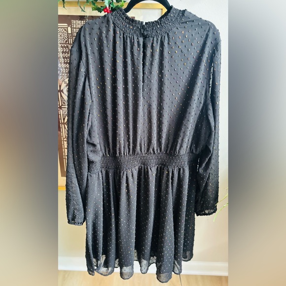 Torrid Black Shiny Iridescent Dress Plus Size 3X - Picture 9 of 11